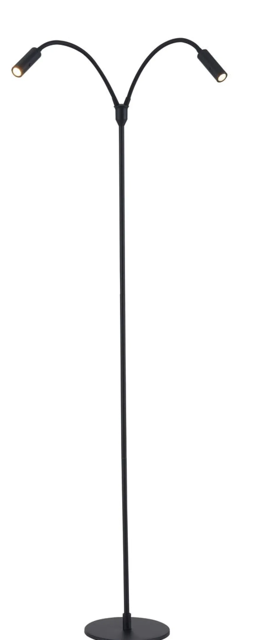 Flexi K2 gulvlampe 2x3W Dimbar - Svart