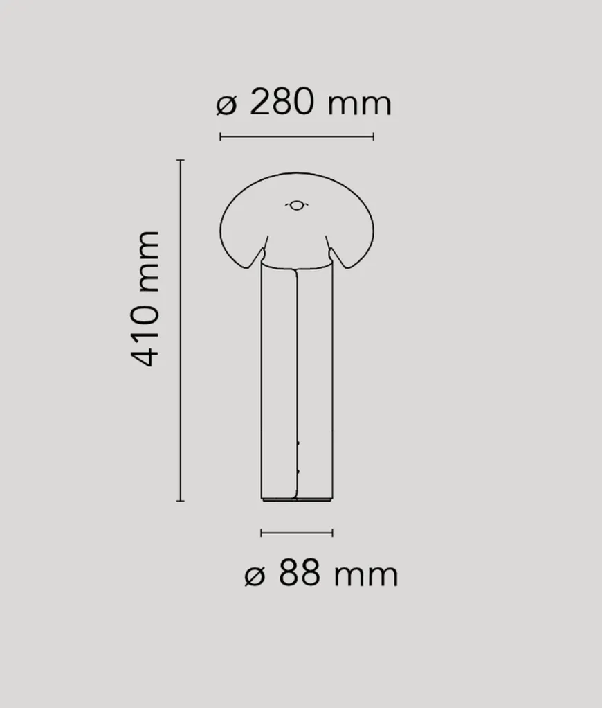 Flos Chiara Bordlampe - Aluminium/Antrasitt