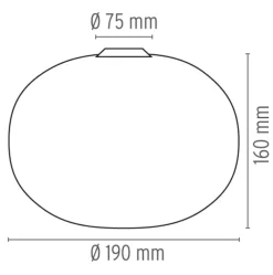 Flos Glo-Ball C/W Zero 19cm