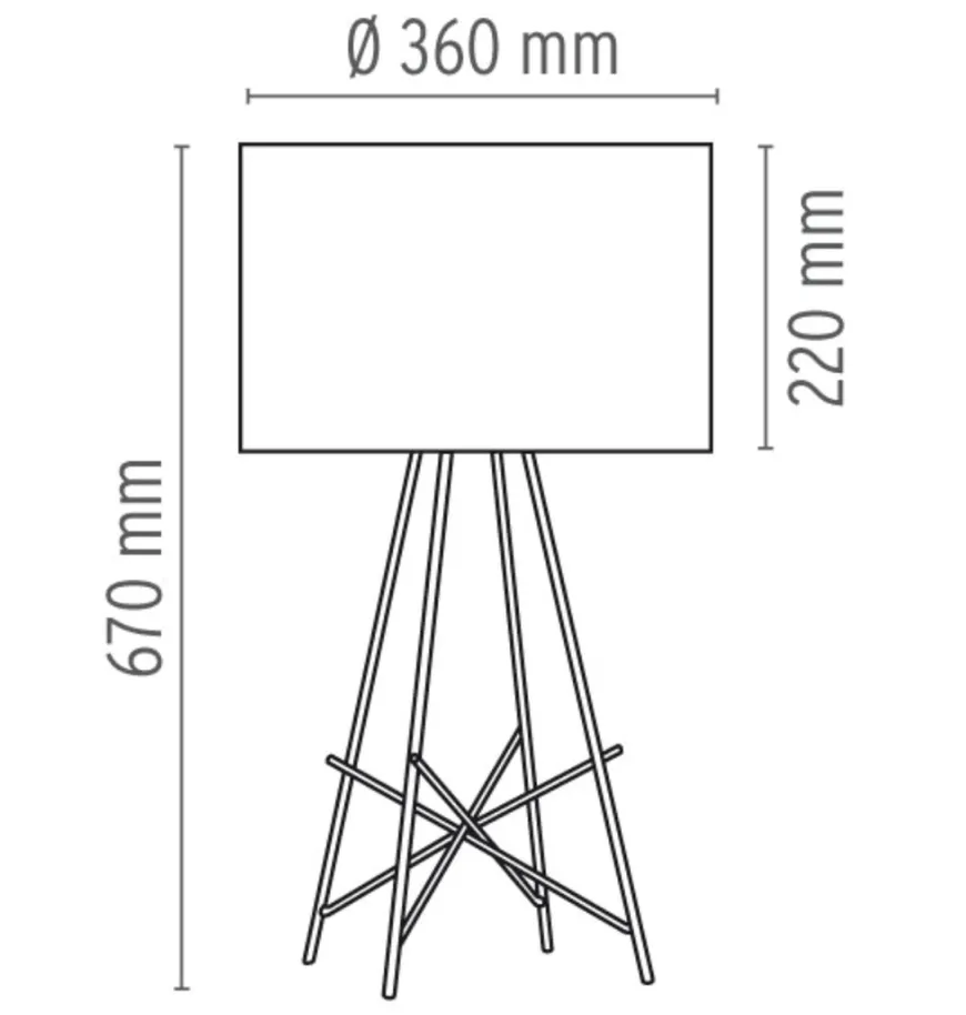 Flos Ray bordlampe - glass