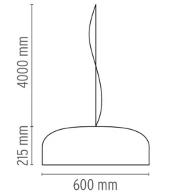 Flos Smithfield taklampe - hvit