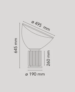 Flos Taccia bordlampe LED - PMMA
