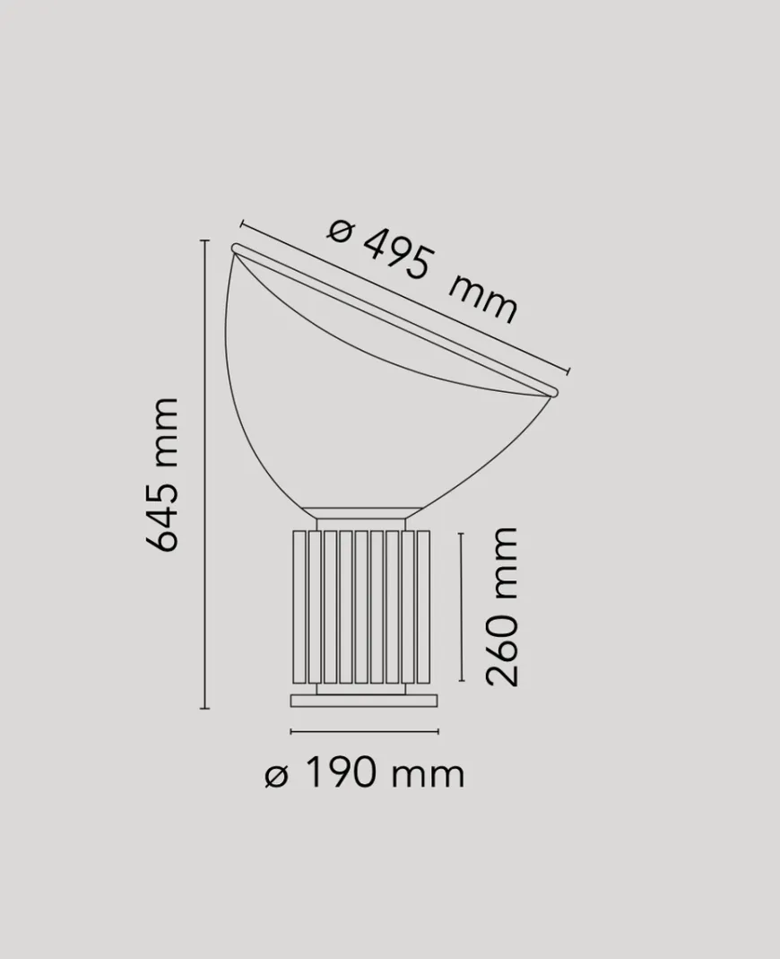 Flos Taccia bordlampe LED - PMMA