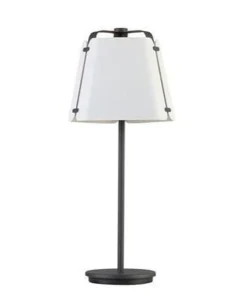Fold bordlampe - Antrasitt/Hvit struktur