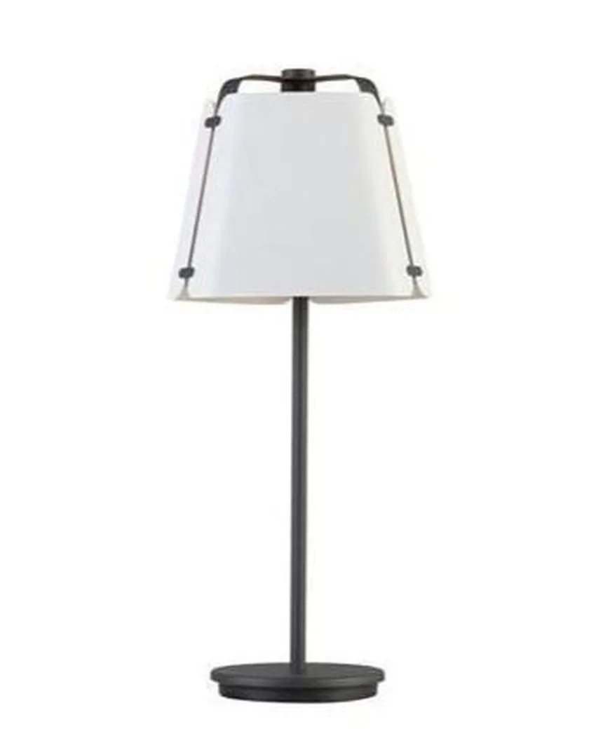 Fold bordlampe - Antrasitt/Hvit struktur