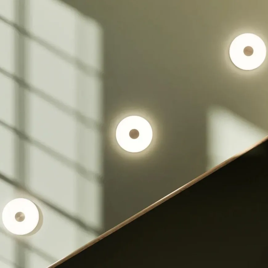 Glint glass vegglampe Ø26