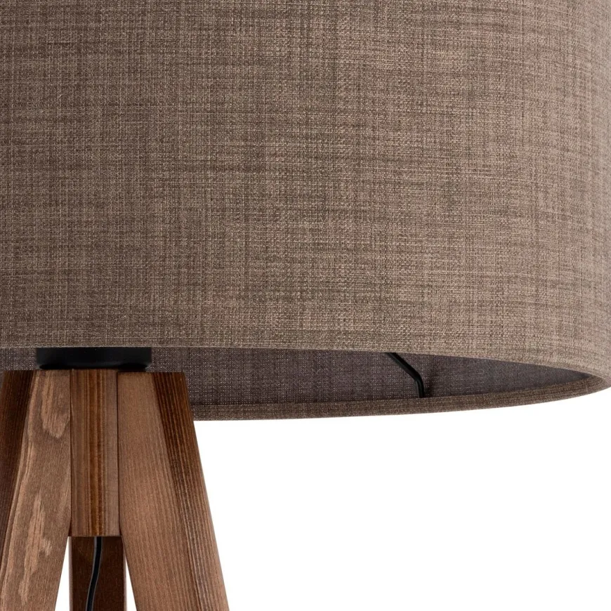 Grand gulvlampe - Valnøtt