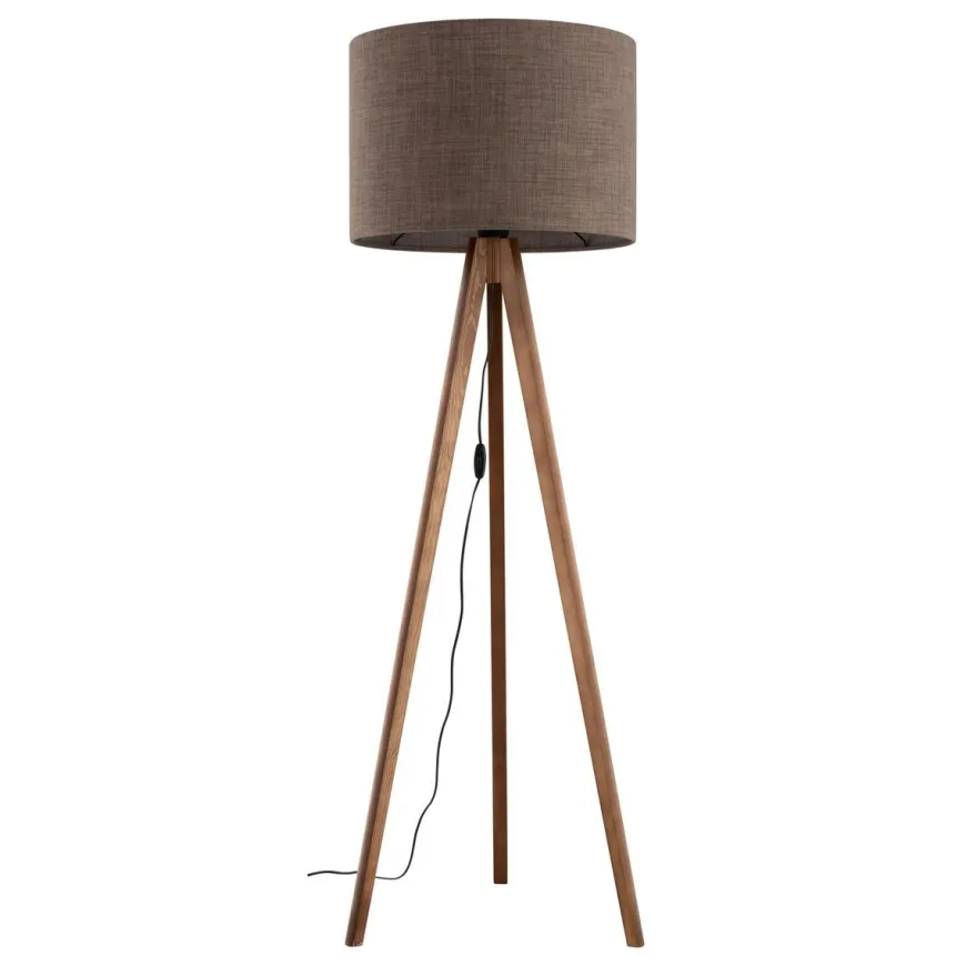 Grand gulvlampe - Valnøtt
