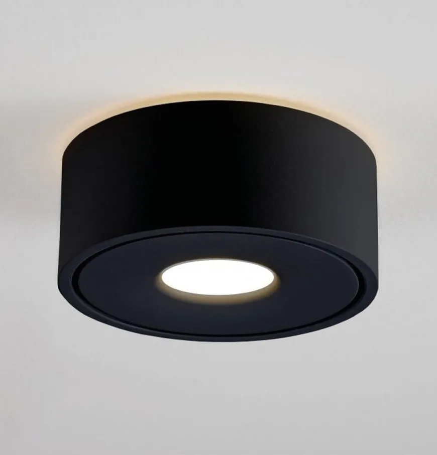 Halo 105 utenpåliggende downlight 8,9W Dimbar - Svart