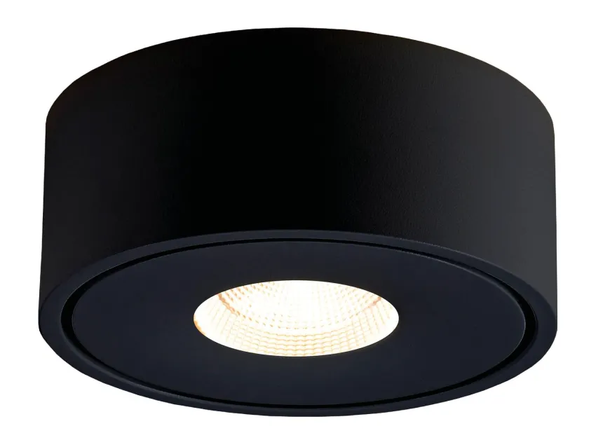 Halo 105 utenpåliggende downlight 8,9W Dimbar - Svart