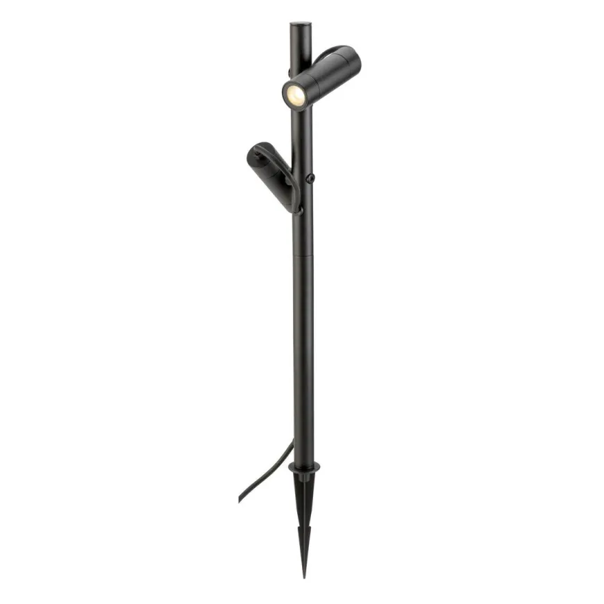 Helia slim dobbel spot med jordspyd 2x6W 3000 Kelvin IP65