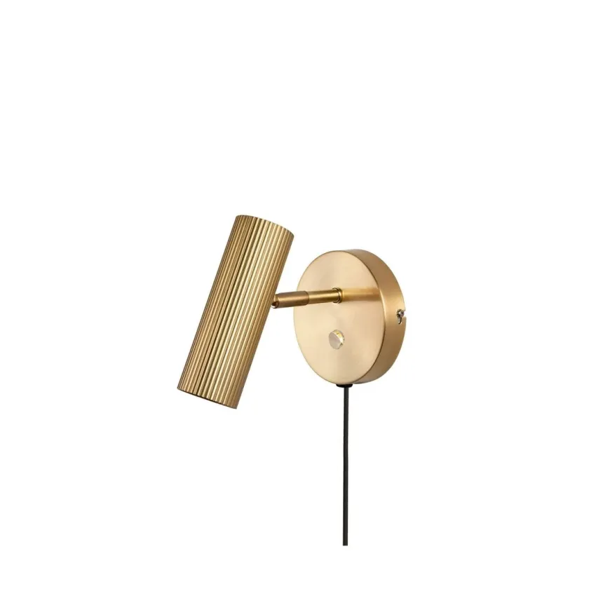 Hubble vegglampe - Messing