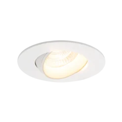 Icarus lavtbyggende downlight Isosafe 7W RA95 2700K 68-83 mm dimbar - Hvit