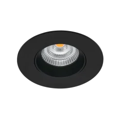 Icarus lavtbyggende downlight Isosafe 7W RA95 2700K 68-83 mm dimbar - Svart
