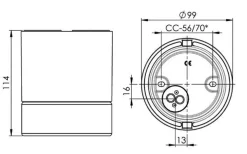 Ifø Light On Downlight Badstu IP44 GU10
