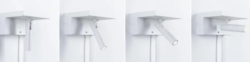 Jerik vegglampe 2,4W 3000 Kelvin med USB - 3 step dim