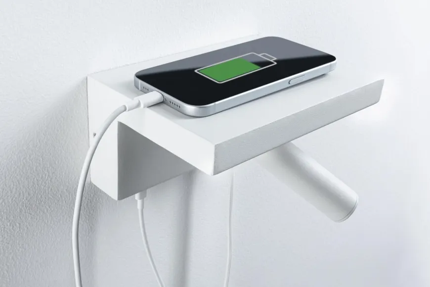 Jerik vegglampe 2,4W 3000 Kelvin med USB - 3 step dim
