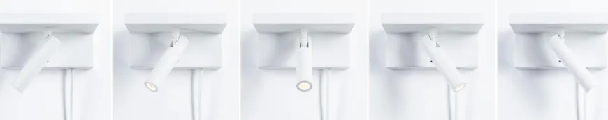 Jerik vegglampe 2,4W 3000 Kelvin med USB - 3 step dim