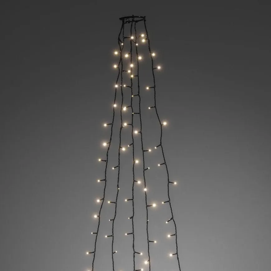 Juletrelys ring slynge 3 meter - Varmhvit