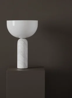 Kizu bordlampe - hvit marmor - L