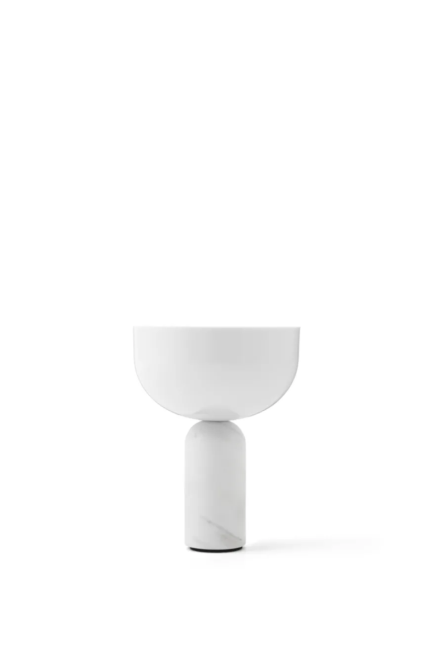 Kizu Portable bordlampe - Hvit marmor