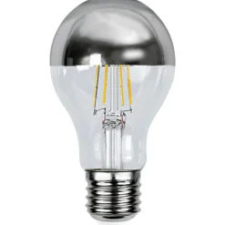Krom topp filament E27 LED 4W 2700K 60mm - Klar