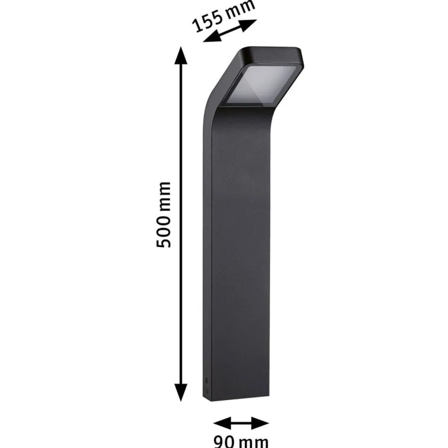 Kulma pullert utendørs IP44 7,5W 3000 Kelvin 50 cm