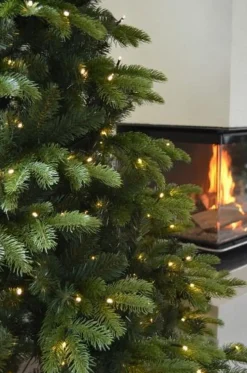 Kunstig juletre med lys 210cm