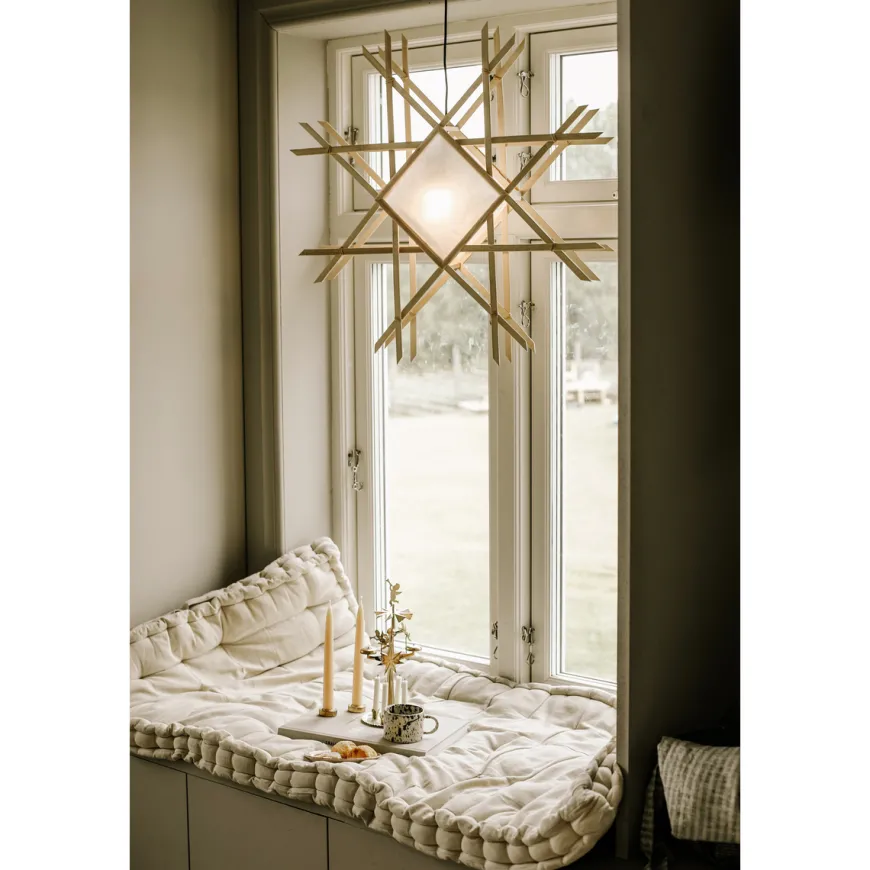 Lea adventsstjerne 70 cm - Natur