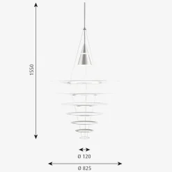 Louis Poulsen Enigma taklampe Ø82