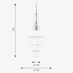 Louis Poulsen Enigma taklampe Ø42