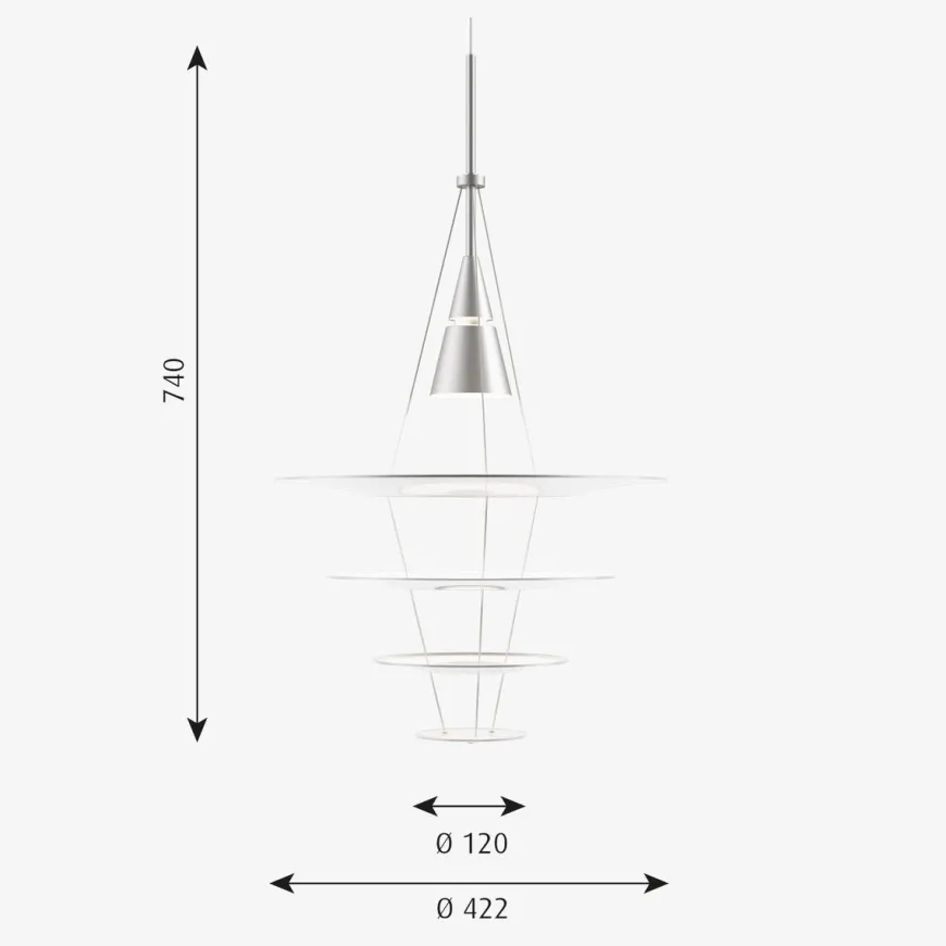 Louis Poulsen Enigma taklampe Ø42