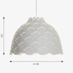Louis Poulsen LC Shutters taklampe Ø40 - Hvit