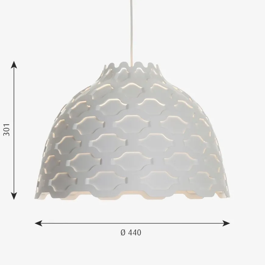 Louis Poulsen LC Shutters taklampe Ø40 - Hvit