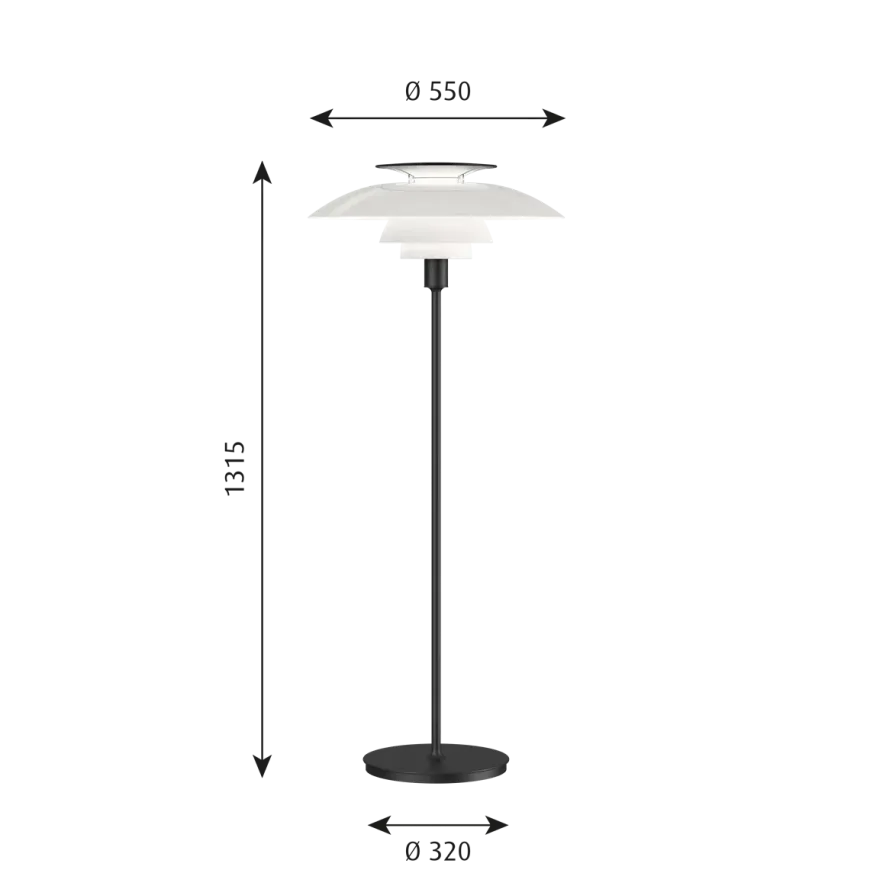 Louis Poulsen PH 80 gulvlampe