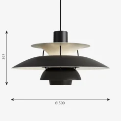 Louis Poulsen PH 5 pendel - Ø500