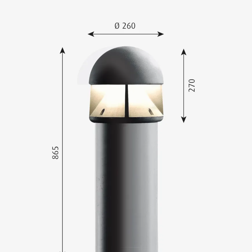 Louis Poulsen Waterfront Pullert mast for nedgraving