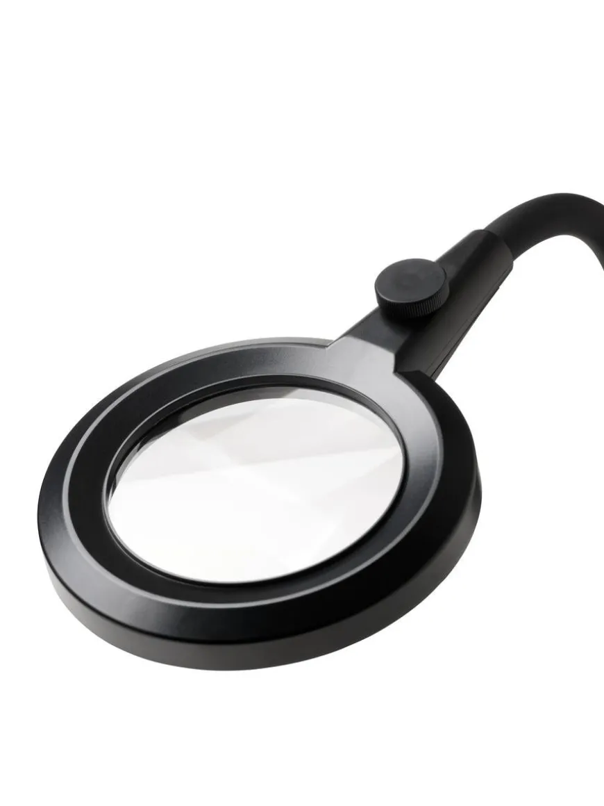 Magni portabel oppladbar bordlampe med forstørrelsesglass