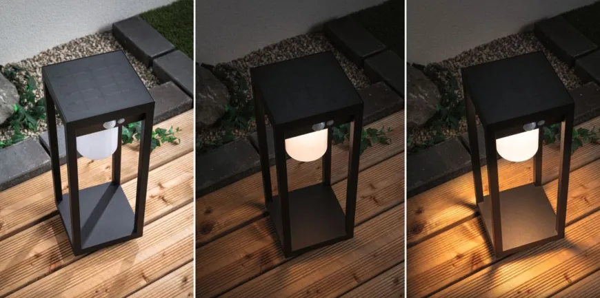 Marisol pullert utendørs 5,5W 3000 Kelvin m/bevegelses sensor - Solcelle