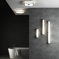 Mashiko 300 Square taklampe IP44 - Polert Krom
