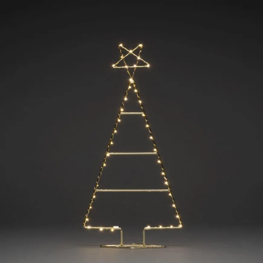 Messing juletre 60 cm 45 LED