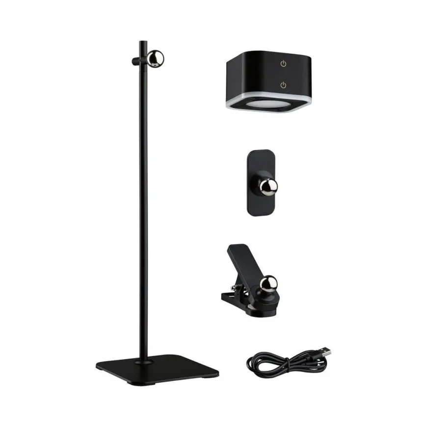 Mobil portabel bord/vegglampe oppladbar 1,6W 2700-6500 Kelvin