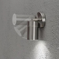 Modena vegglampe ned m/tilt - rustfritt stål