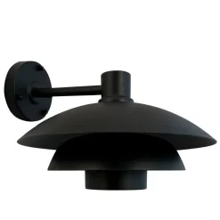 Morph D30 utendørs vegglampe IP44 - Svart