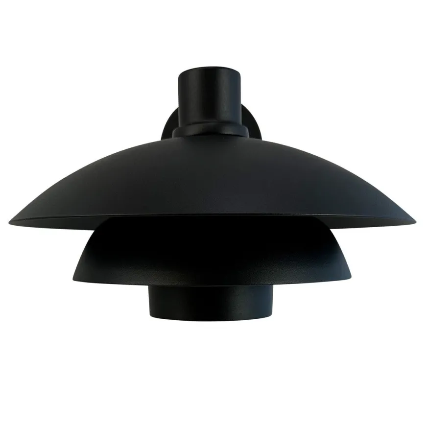Morph D30 utendørs vegglampe IP44 - Svart