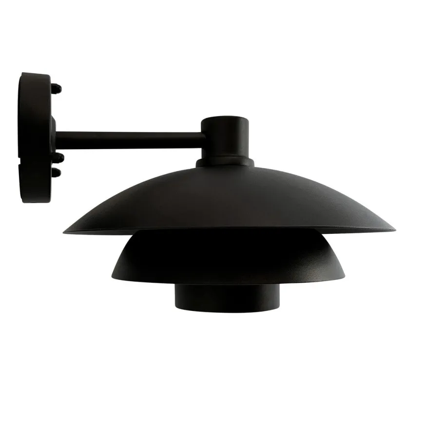 Morph D30 utendørs vegglampe IP44 - Svart