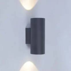 Namsos vegglampe opp/ned utendørs IP54 - Grafitt