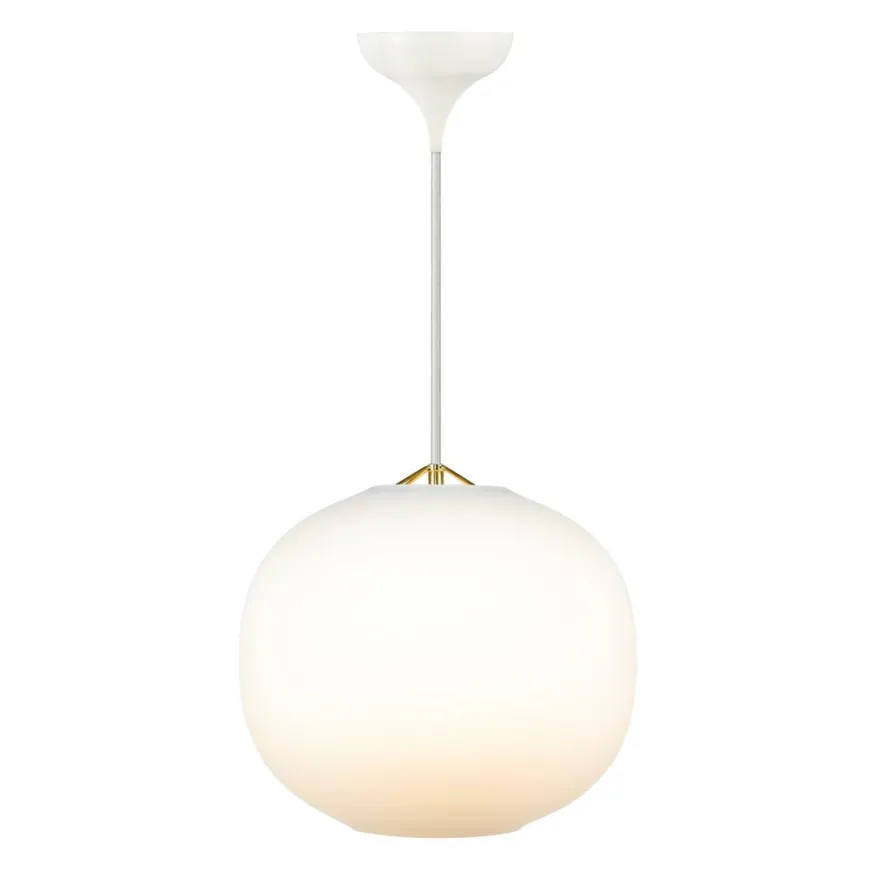Navone takpendel 30 cm - Hvit/Messingfarget