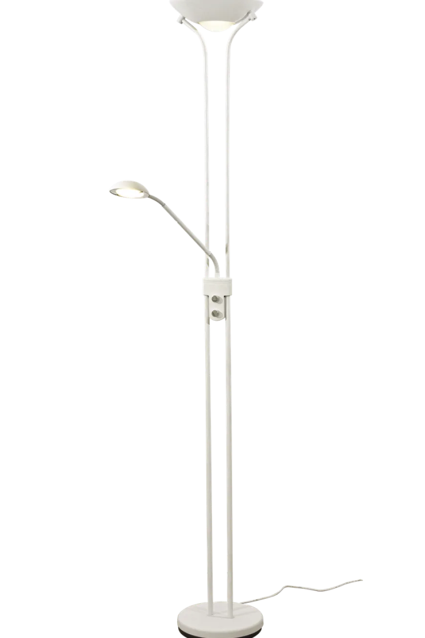 Nice gulvlampe uplight med leselysarm