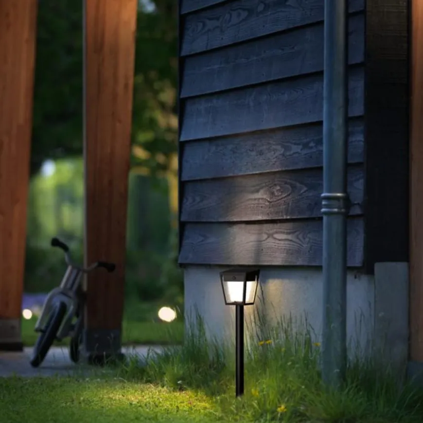Nissa hagebelysning utendørs IP44 1,8W 3000 Kelvin m/sensor - Solcelle